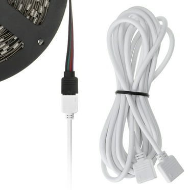 SUPERNIGHT 2.5m 8.2ft 4 Pin RGB LED Strip Lights Extension Cable for SMD 5050 and 3528 LEDs Strip to Strip or Strip to Controller