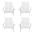 thumbnail image 2 of WestinTrends Riviera Outdoor HDPE Modern Adirondack Chair with Cup Holder (Set of 4), White, 2 of 14