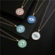 thumbnail image 4 of Collar de ojo de demonio, collar de protección con colgante de ojo azul, joyería para mujeres, niñas Feliz Sencillez, 4 of 4