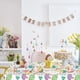 thumbnail image 5 of Mantel desechable de Pascua de 54 x 108 pulgadas, impermeable, de plástico, multicolor, resistente al aceite, rectangular, protector de mesa para cumpleaños, Pascua, mascarada, uso en interiores y, 5 of 6