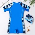 thumbnail image 5 of MEZZALL Children Swimsuit Boys Sun Swimwear One-Pieces Monokini Ice Cream Printed Rash Guard With Astronaut Print For Beach Pool Summer Vacation Bathing Suit Beachwear, 5 of 6