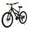 Black orange, variant on FUPOJH 26" Folding Mountain Bike for Men & Women,21 Speed,Dual Disc Brakes,Dual Suspension,Black