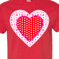 thumbnail image 4 of Inktastic Valentine Red Heart with Dots T-Shirt, 4 of 5