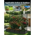 thumbnail image 4 of Tzou 4-Piece Trellis Planter Set - 63" H Raised Garden Bed w/Privacy Screens | Stackable Planters for Climbing Plants | Outdoor Patio & Balcony Privacy Screen (Black), 4 of 7