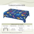 thumbnail image 5 of Origami Paper Crane Pattern Tablecloth Rectangle Waterproof Spill-Proof Table Cloth Cover For Kitchen Dining Farmhouse Party Wedding Outdoor Picnic Camping 54x72in, 5 of 7