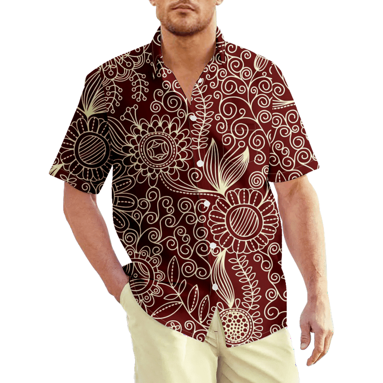 Hawaiian Tribal Print Shirts