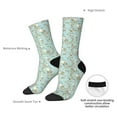 thumbnail image 4 of Logiee Cute Honeybees Print Adult Socks for Men & Women,Calf Socks, Ankle Socks,Boots Socks,Breathable Casual Sock,Unisex Crew Socks, 4 of 6
