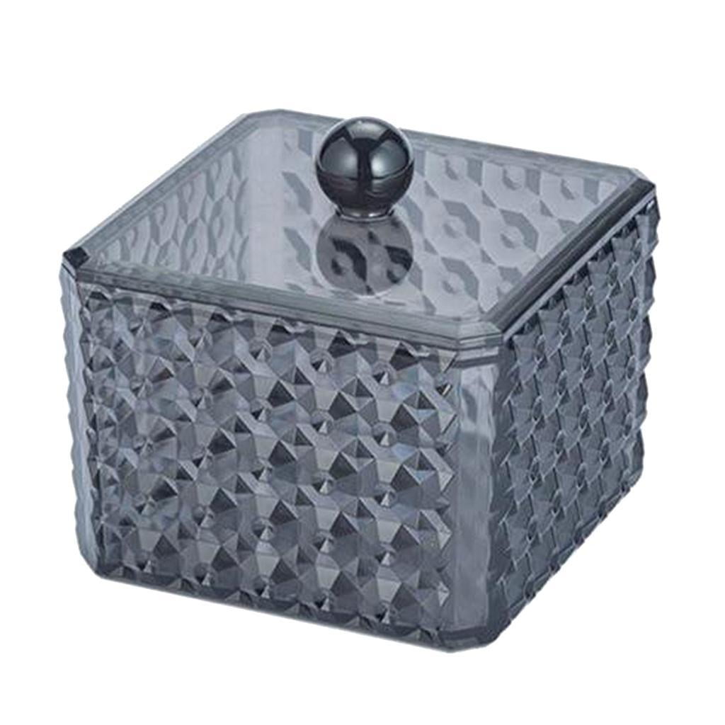 cotton pad swab organizer case,cotton pad holder swab qtip bathroom