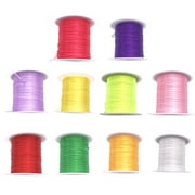  Kissbuty 100 Meters /Roll 1.0mm Elastic Stretch Crystal Nylon  Thread Fishing Line Wire for Craft Bracelet Beads, 100meter