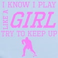 thumbnail image 2 of CafePress - Hockey Like A Girl Body Suit - Long Sleeve Cotton Baby Bodysuit, 2 of 4