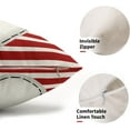 thumbnail image 2 of Valentines Day Lumbar Pillow Covers 12X20 Inch Red White Stripes White Heart Decorative Rectangular Pillow Cases Valentine''s Day Cotton Linen Throw Pillows Set of 2 Home Decor For Sofa Couch Outdoor, 2 of 6