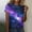 503_Pink, variant on Texiao Women's 3D Galaxy Print T Shirts Glitter Shirts Blouse Fashionable Starry Summer Shirts Round Neck Short Sleeve Tops for Carnival Costumes