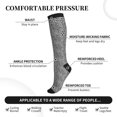 thumbnail image 2 of Sikiie Black Leopard 1 Pairs Compression Socks for Men and Women 15-20 mmHg Running Support Socks, 2 of 7