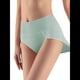 thumbnail image 3 of Ropa Interior Triangular Transpirable de Color Sólido para Mujer, Cintura Alta, Control de Abdomen y Levantamiento de Cadera. Verde Fruta M, 3 of 9