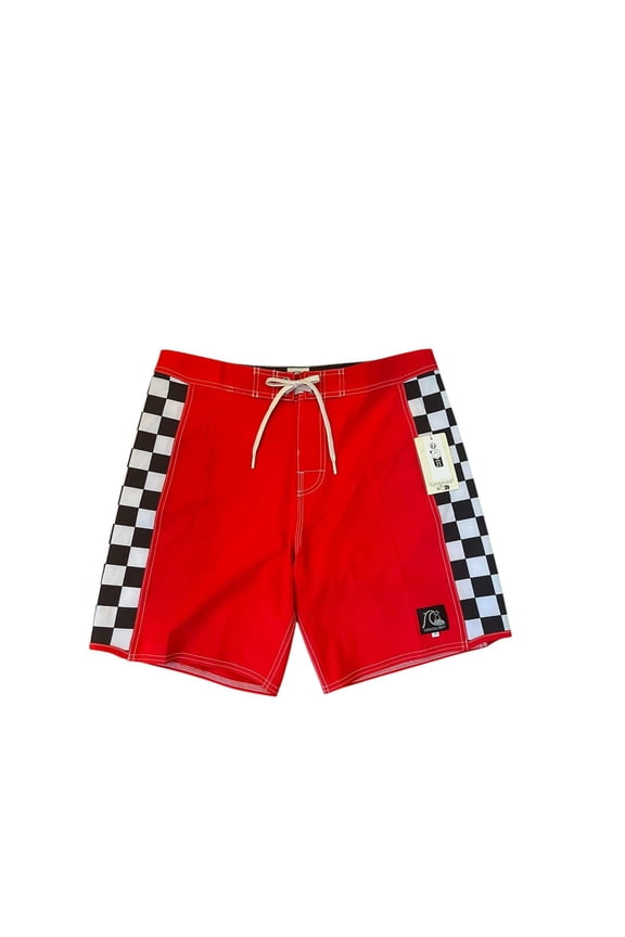 Men Original Arch 18" Board Swimming Shorts Red Size 33