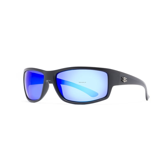 Calcutta Arena Polarized Sunglasses Matte Black Frame/Blue Mirror Lens