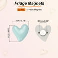 thumbnail image 2 of Uxcell Fridge Magnets, 22 Pcs Love Heart Decorative Magnets Cute Refrigerator Magnets Decorative Magnetic Stickers for Home Kitchen Whiteboard Cabinet Locker, Blue, 2 of 6