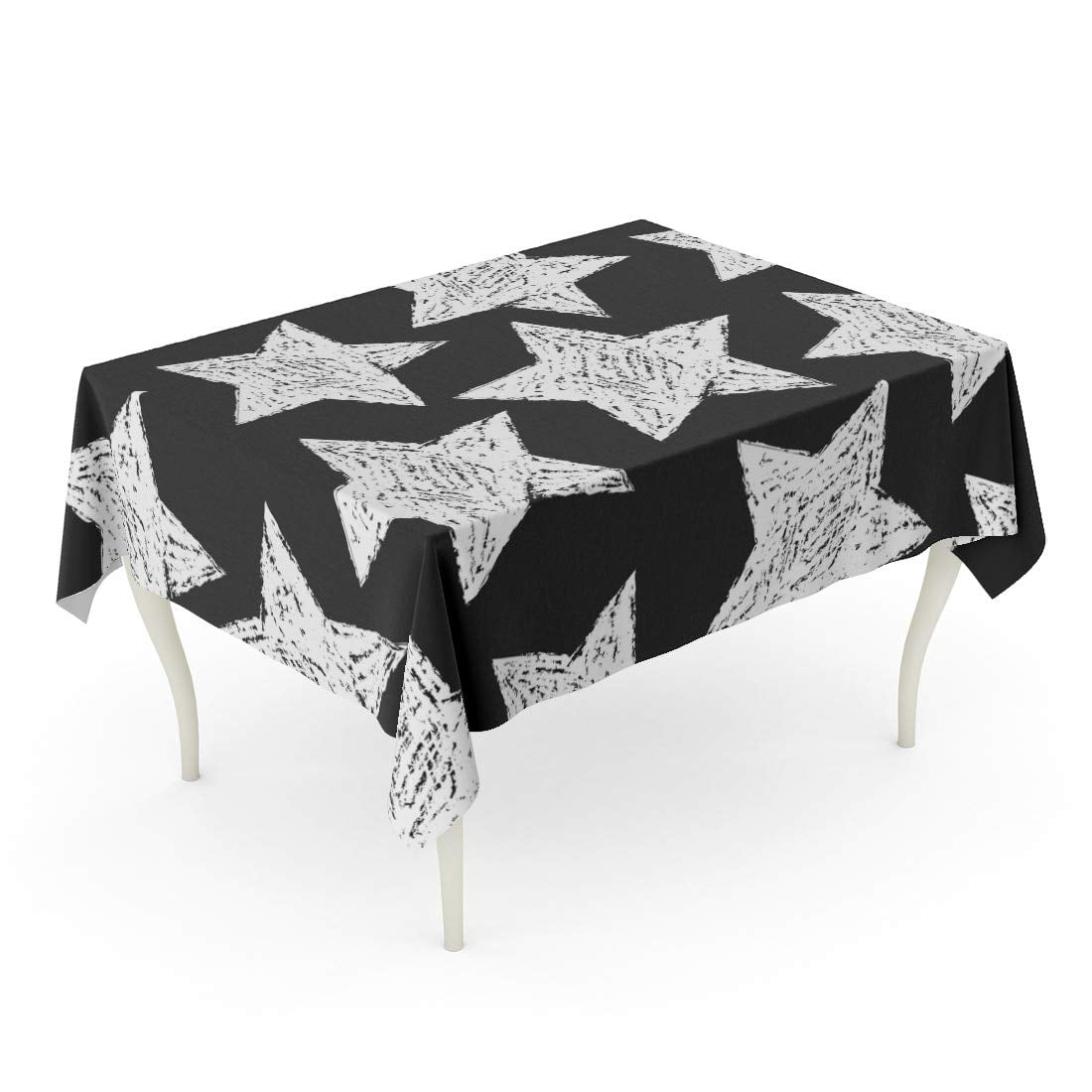 KDAGR Basic Star Pattern Black and White Abstract Beautiful Beauty