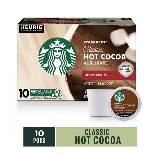 Starbucks Classic Hot Cocoa KCup Pods 10 KCups