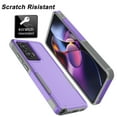 thumbnail image 6 of For Motorola Moto G Stylus 5G 2024 Case ,2 in 1 Phone Case for Moto G Stylus 5G 2024 6.7 inch ,Takfox Shockproof Heavy Duty Armor Hard Plastic & Rubber Rugged Full Body Bumper Cover -Purple, 6 of 11