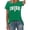 Green, variant on T Shirts For Women St Patricks Day Irish Shamrock Tee Shirt Short Sleeve Crewneck Clover Tees Spring Summer Tops Casual Green L