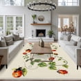 thumbnail image 3 of 5'x8' Area Rugs, Ladybugs Eucalyptus Indoor Outdoor Area Rug for Living Room Bedroom, Spring Botanical Leaves Green Washable Bathroom Rugs Kitchen Floor Carpet Mats Home Decor Aesthetic, 3 of 8