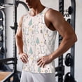 thumbnail image 5 of Fuzoiu Rabbit Forest Print Men's Workout Tank Tops,Sleeveless Gym Shirt Quick Dry,Fitness Bodybuilding T-Shirt,Muscle Athletic Workout Tee-3X-Large, 5 of 7