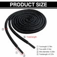 thumbnail image 2 of TELOLY 2Pcs Shoe Laces Polyester Core Shoe Laces for Sneakers Round Shoelace Shoelaces Black, 2 of 5