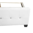 thumbnail image 6 of Glory Furniture Diamond Faux Leather Upholstered King Bed in White, 6 of 6
