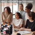 thumbnail image 4 of Shiyou-Sacs à Lunch pour Femmes - Boîte à Lunch Femme Réutilisable Sac Adulte pour le Travail, Fleur, 4 of 4
