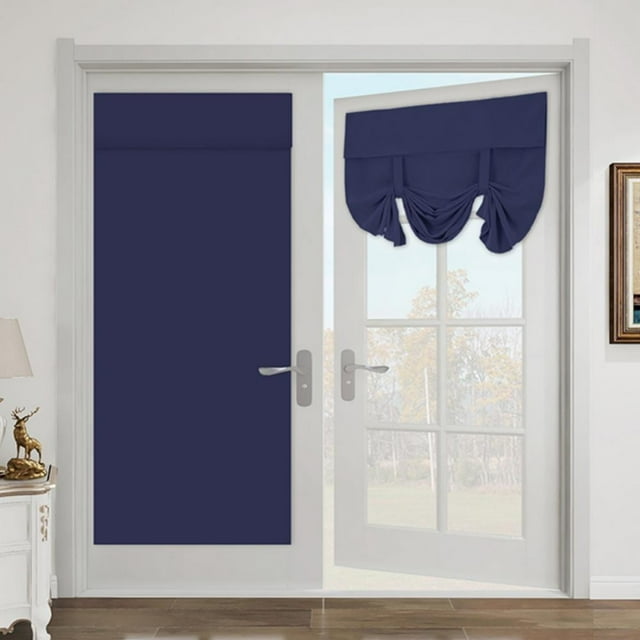Roman Curtains Solid Color Shading Curtain Polyester Windows Sheer Tulle Drapes for Balcony Window Door Decoration
