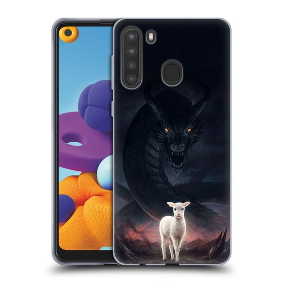 Head Case Designs Officially Licensed Jonas "JoJoesArt" Jödicke Wildlife 2 Lamm Gottes Soft Gel Case Compatible with Samsung Galaxy A21 (2020)