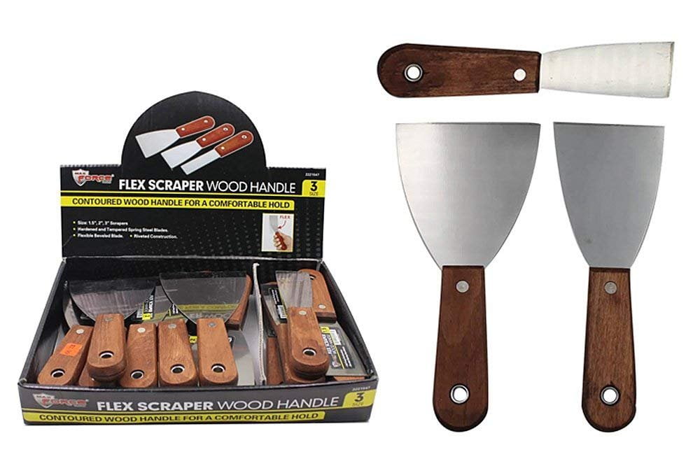 Silverline Scraper 50mm Wooden Handle Decorating DIY Tool