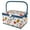 Notions Print, variant on SINGER Large Sewing Basket in Modern Floral Print, Multicolor Sewing Box