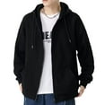 thumbnail image 2 of CENL Mens Casual Classic Hooded Jacket Coat Solid Color Hoodie Thin Sweatshirt Tops, 2 of 6