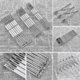 thumbnail image 4 of 26-27 dough cutter cake divider, stainless steel 7 wheels adjustable pastry wheels, multifunctional stainless steel dough divider, cutti, 4 of 5