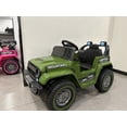thumbnail image 1 of Ourlova 12V 4-Wheel Kids Ride-On Truck, Remote Control, Spring Suspension, 3 Speeds, LED Lights, Music, MP3, Battery Powered - Green, 1 of 1