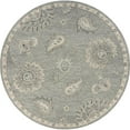 thumbnail image 1 of LR Resources VICTO81583GRY73RD Tapis de Jardin Traditionnel Rond de 7 Pi x 3 Po&44; Gris Clair & Bleu, 1 of 1