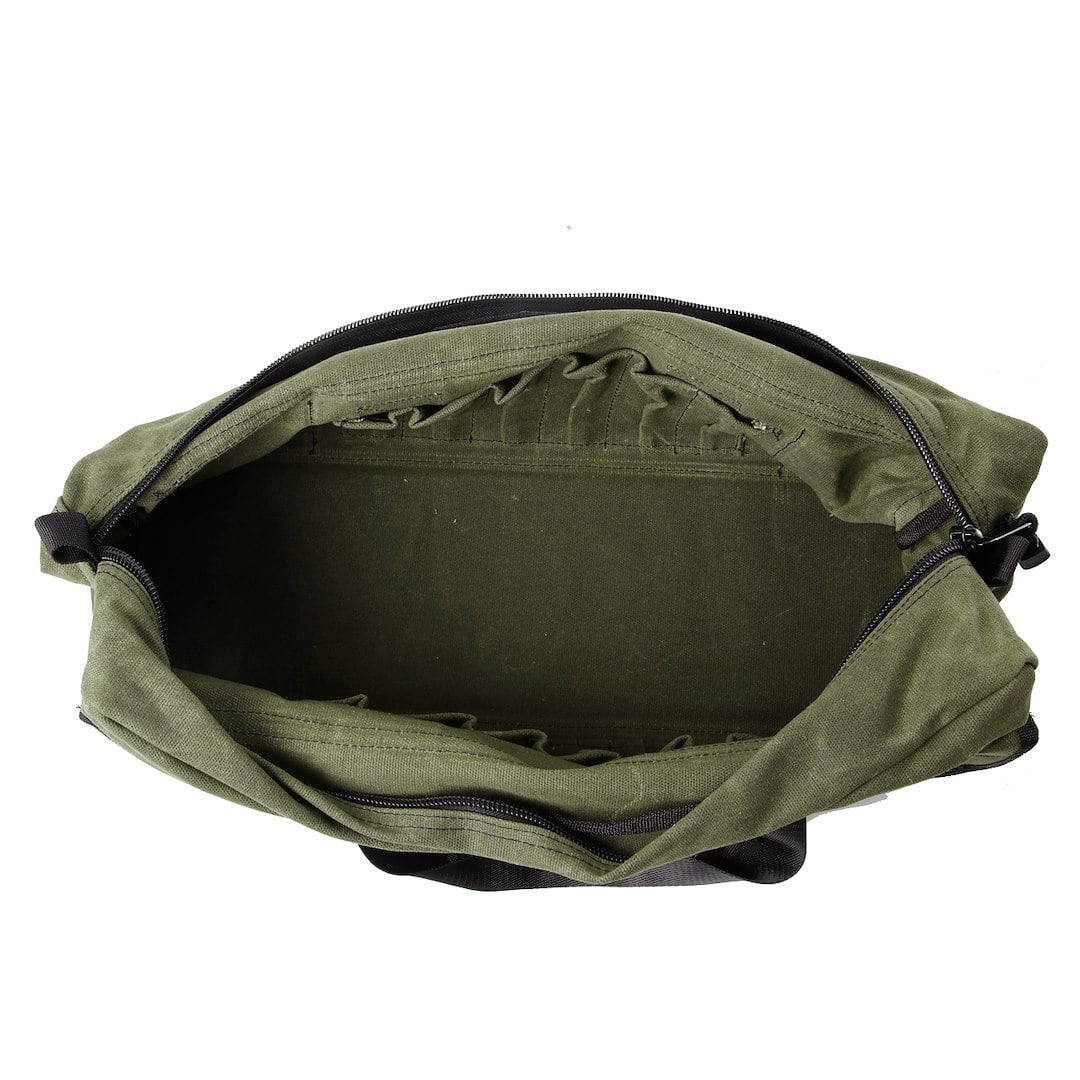 Overland Vehicle Systems Small Duffle Bag with Handle and Straps - #16 Waxed Canvas