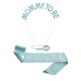 thumbnail image 1 of Mommy To Be Sash Set Decoración De Fiesta Para Baby Shower Niño Niña Revelación De Género Azul, 1 of 8