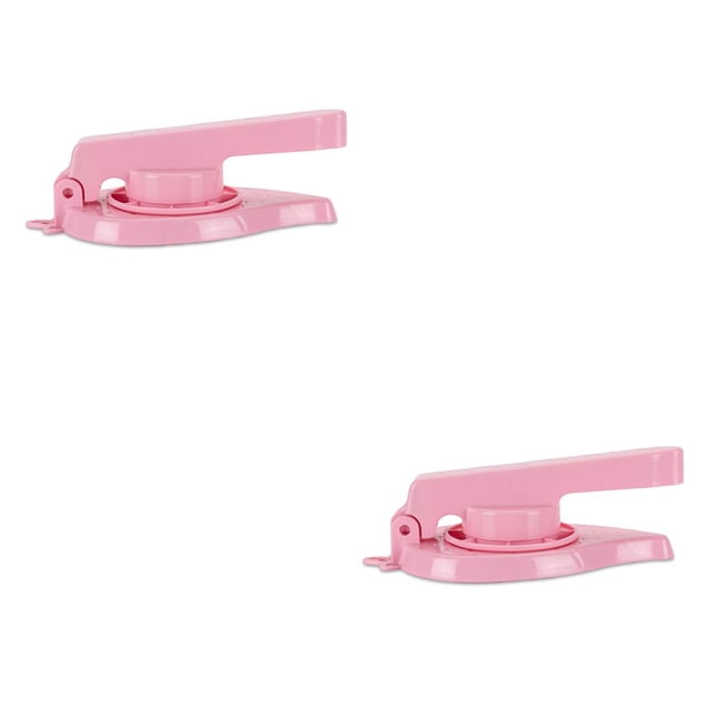 Naiovety Mini máquina para hacer bollos de plástico con piel de bola de hervida, prensador antiadherente, herramienta de prensa de Rosado 2piezas