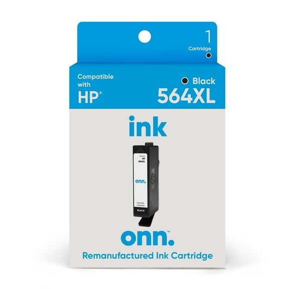 onn HP 564XL Printer Ink Cartridge, Black
