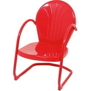 Classic Retro Style Red Metal Tulip Chair