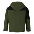 thumbnail image 4 of Mens Windbreaker Multi Pocket Jacket Casual Three Proof Fashionable Splicing Outdoor Couple Jacket Army Green L Windbreakers for Men, 4 of 6