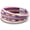 Boho Braid(Pink), variant on Leather Wrap Bracelets for Women, Boho Multi-Layer Crystal Beads Bracelet Birthday Jewelry Valentine's Day Christmas Gift