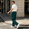 thumbnail image 4 of Mens Sweatpants Casual Wide Leg Loose Fit Lounge Pants Fashion Baggy Lightweight Joggers With Pockets, 4 of 5