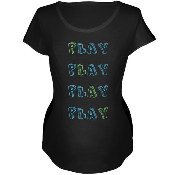 All About Play Black Soft Maternity T-Shirt