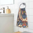thumbnail image 3 of Yayeee 100% Cotton Hand Towels for Bathroom 16" x 28" Soft Absorbent Kitchen Towel, Blue Geometric Eagle, 3 of 7