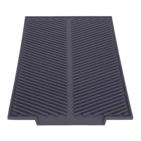 YLSHRF Drain Mat, Rectangel Silicone Mat ,Rectangle Silicone Drain Mat Drying Dishes Pad Heat Resistant Slip-proof Tray