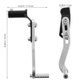 thumbnail image 2 of SWETRACE 2pcs Hand Gear Shifter Lever Aluminium Alloy Silver Motorcycle Style, 2 of 8